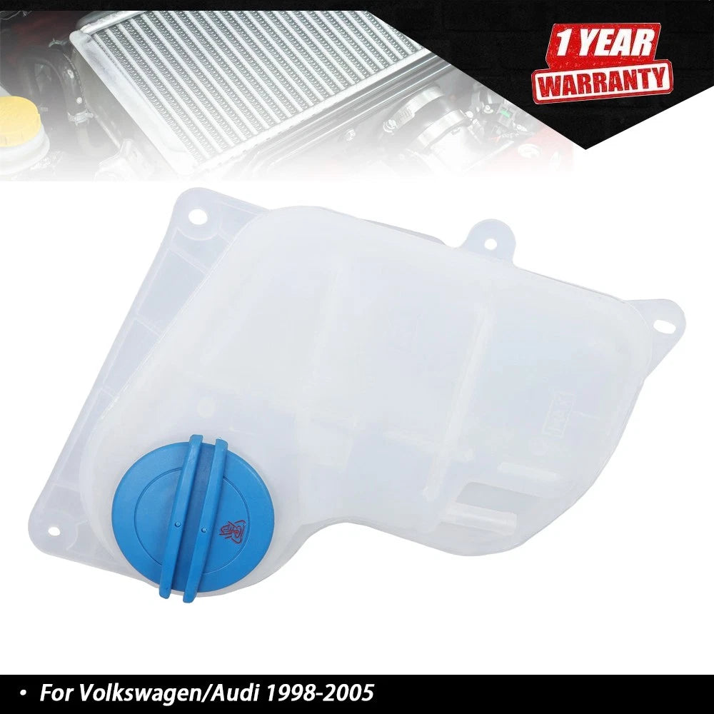 Coolant Expansion Tank Reservoir w/Cap 8D0121403 for VW Passat/Audi A4/A6 (1998–2005)