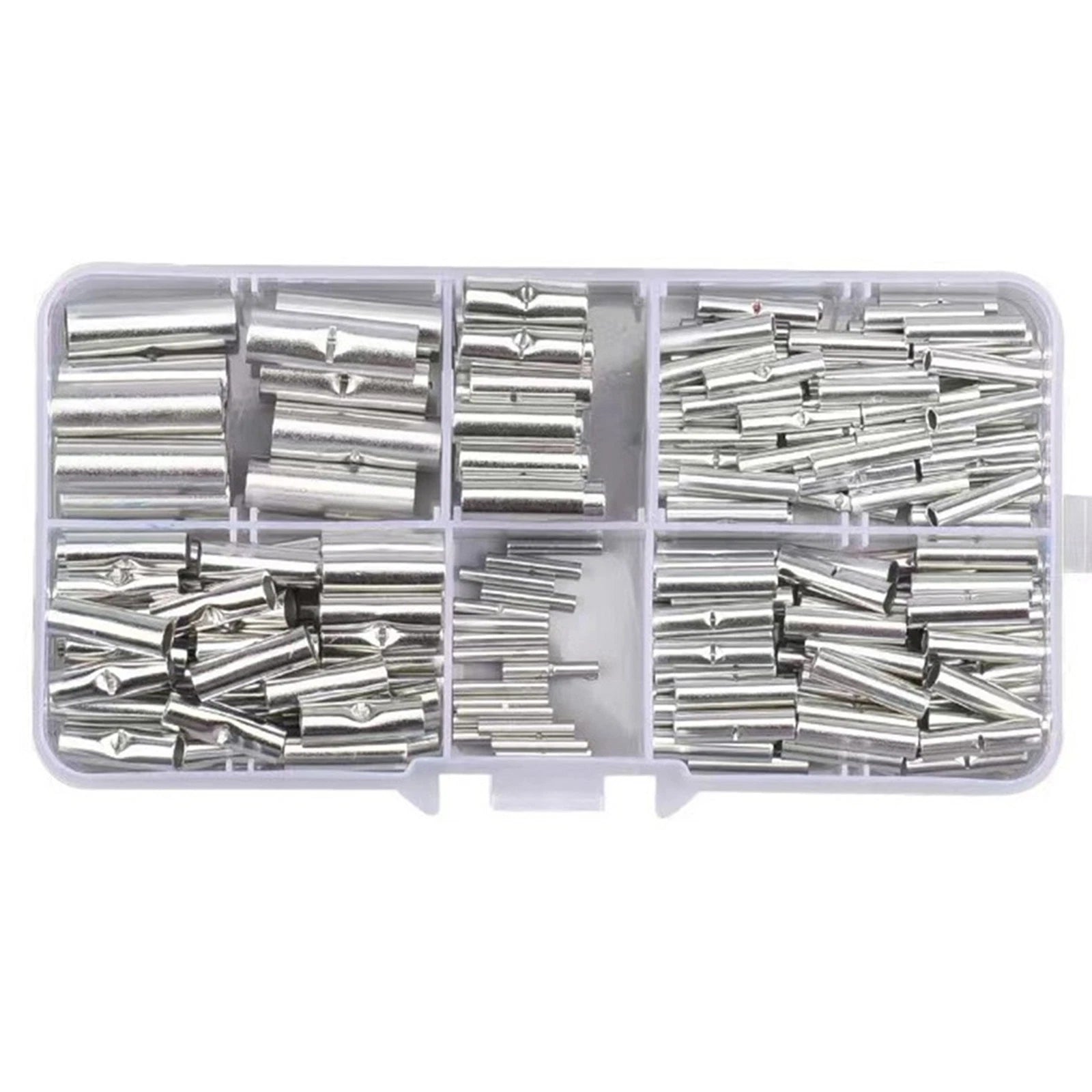 200PCS Non Insulated Butt Connectors for Auto Electrical Terminals