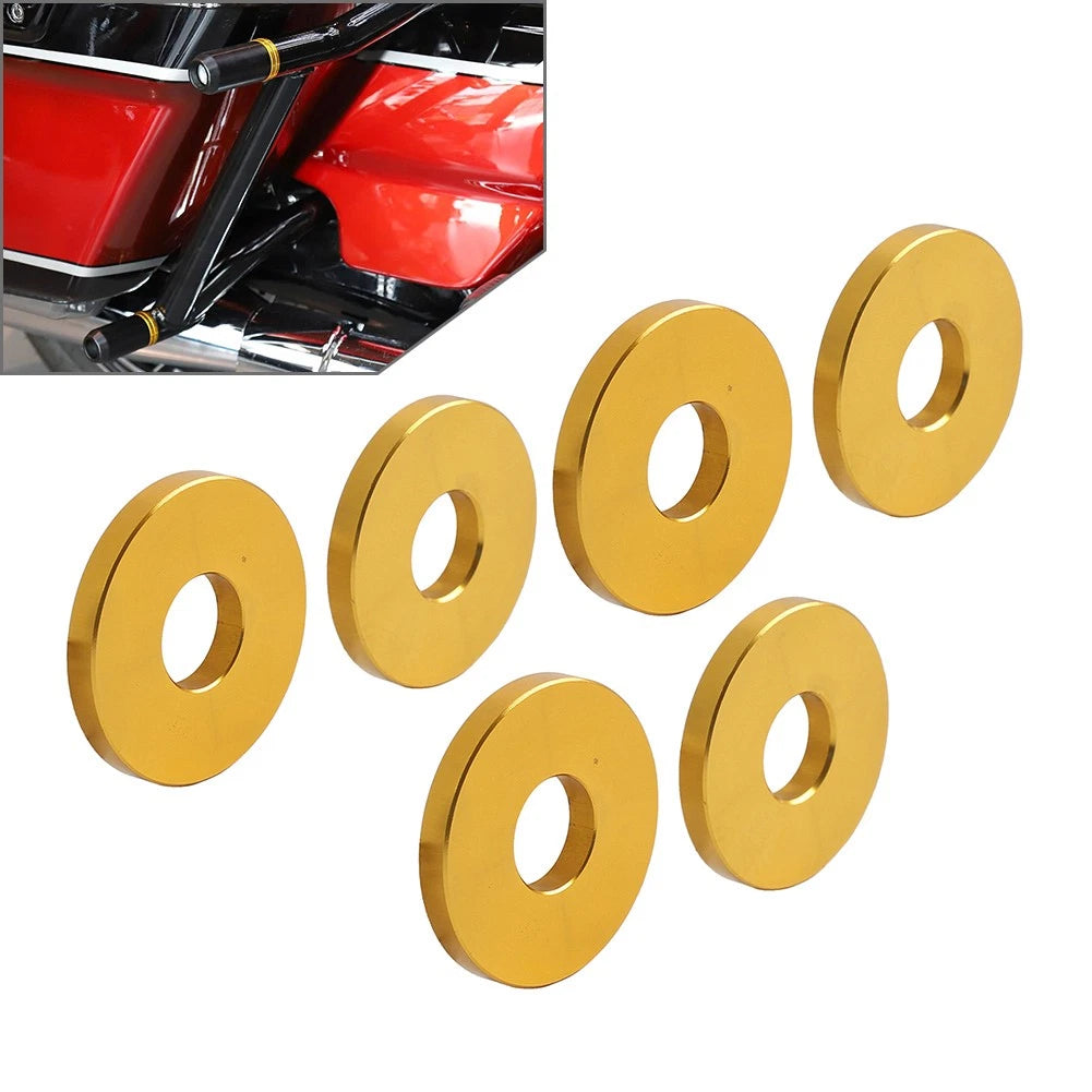 6X Engine Saddlebag Crash Bar Decorative Spacer Ring for Harley Softail
