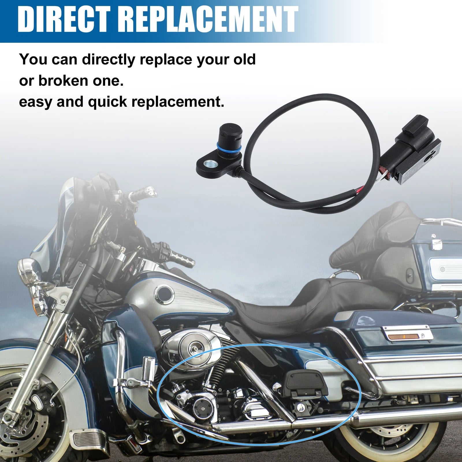 Speed Sensor 74430-00D for Harley Davidson Road King Glide (2000–2006)