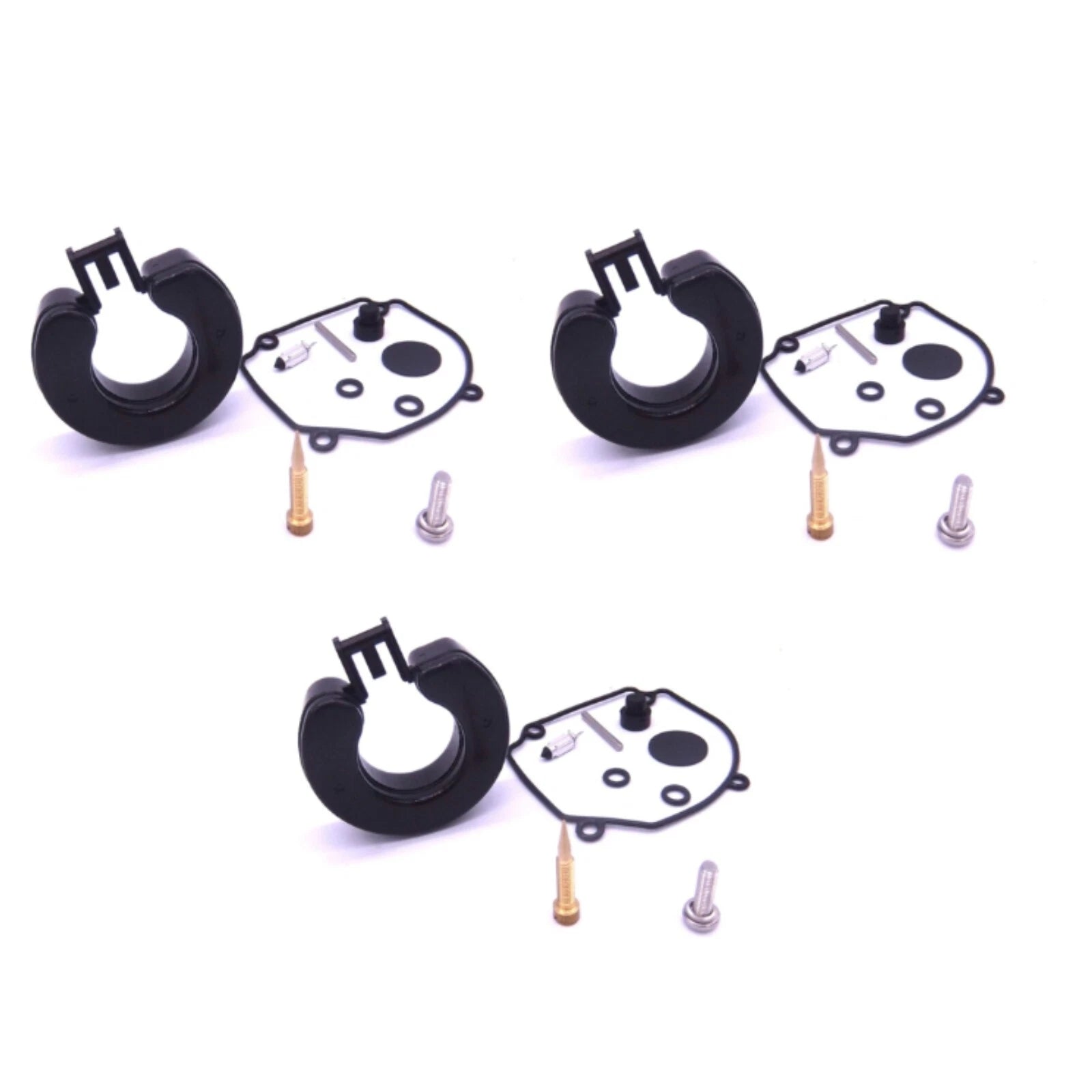 Set of 3 Carburetor Kits for Tohatsu 25-30 Hp (Replaces 346-87122-0)