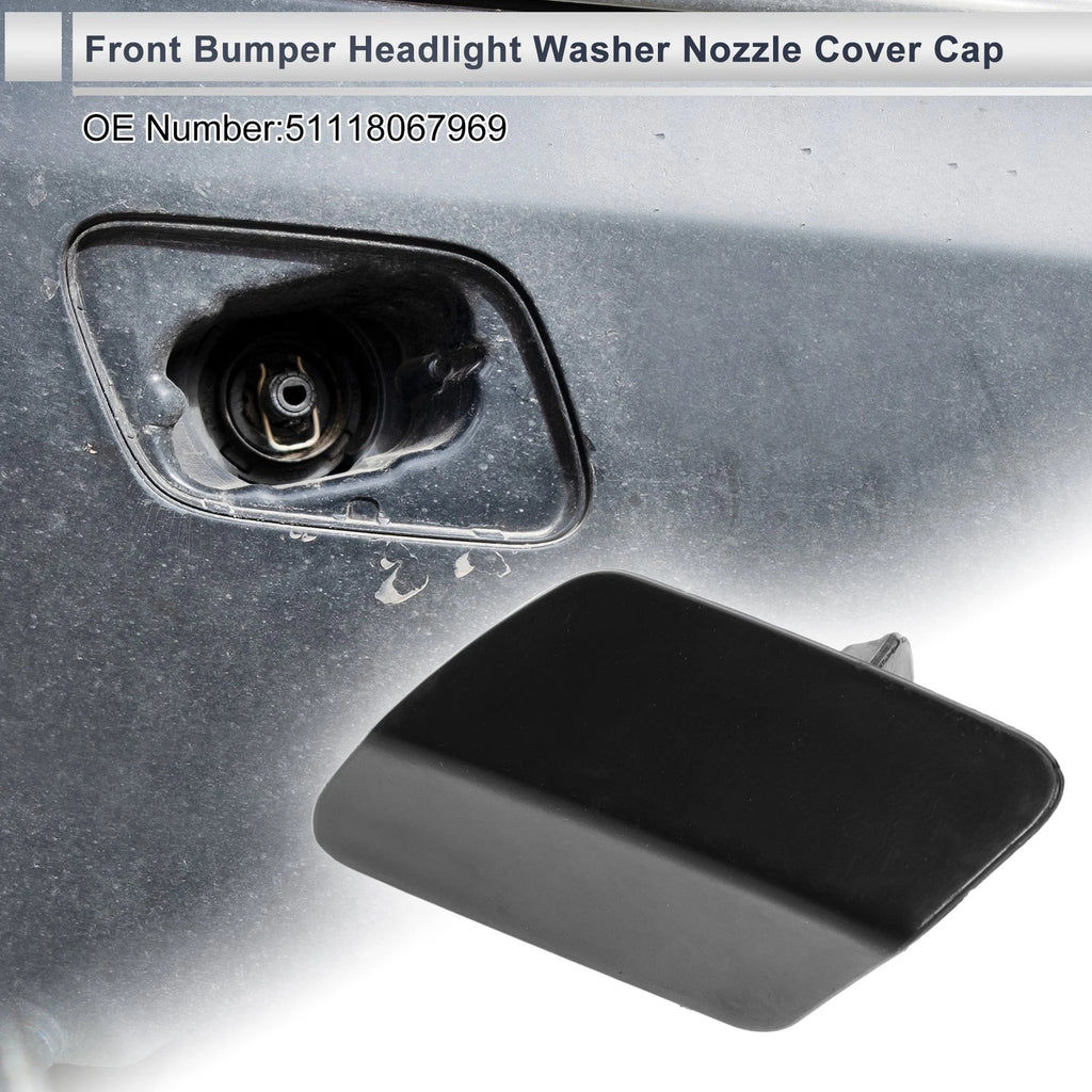 Front Left Headlight Washer Nozzle Cover Cap for BMW 320i (2005–2018)