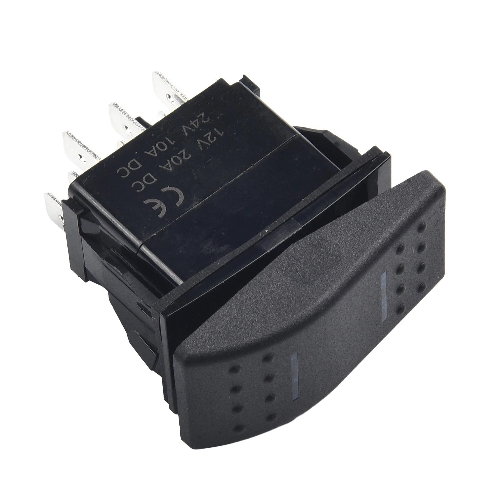 Rocker Switch Bipolar Double End Blue LED Light DPDT for Universal Use