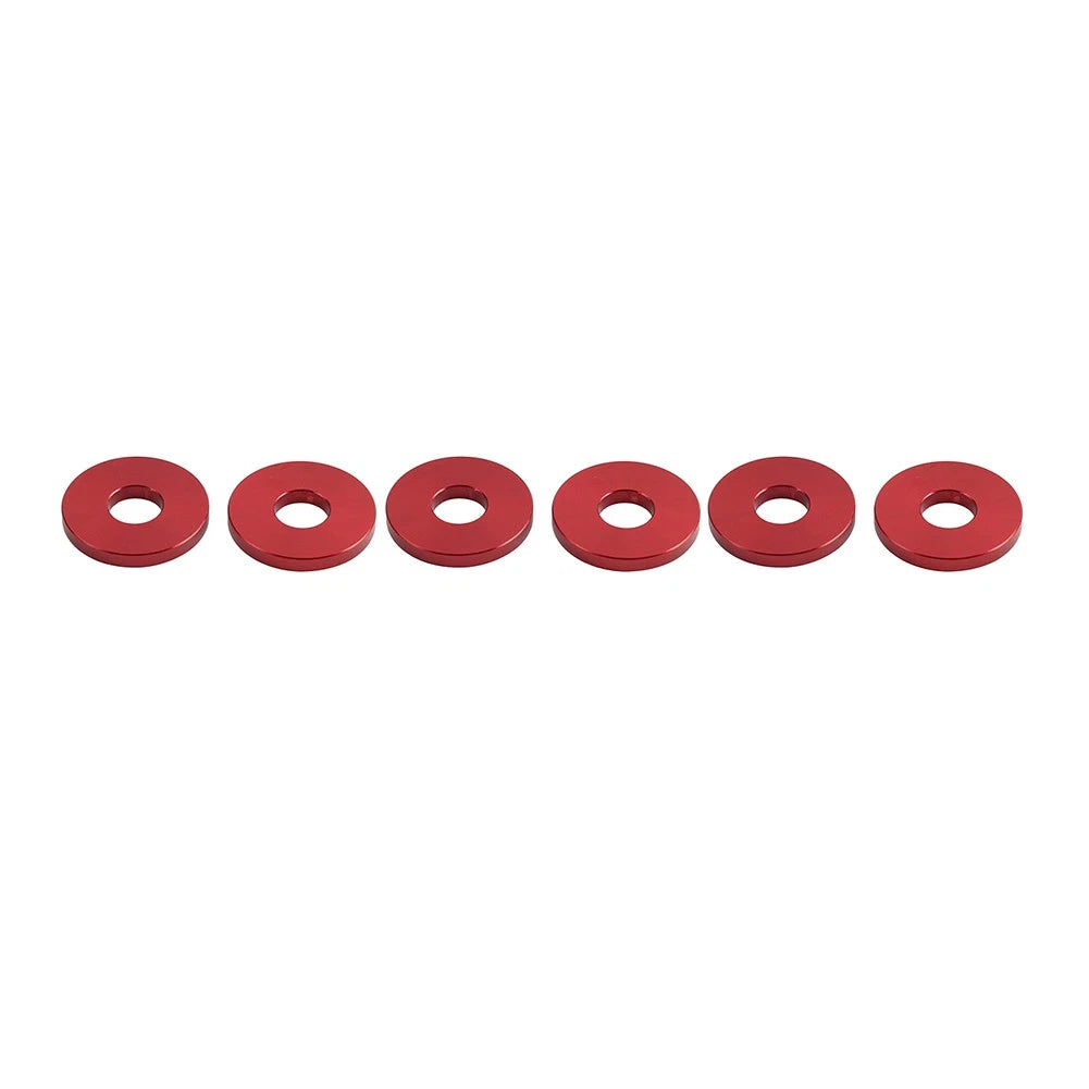 6X Engine Saddlebag Crash Bar Spacer Ring for Harley Softail Red