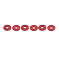 6X Engine Saddlebag Crash Bar Spacer Ring for Harley Softail Red