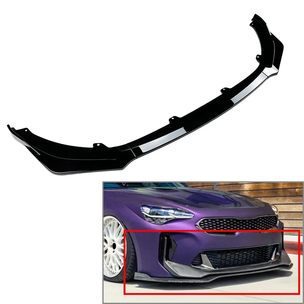 Front Bumper Spoiler Splitter Lip for Kia Stinger GT (2018–2023)