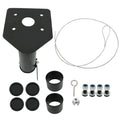 Adjustable 5th Wheel Adapter Hitch to Gooseneck 12" - 17" Offset
