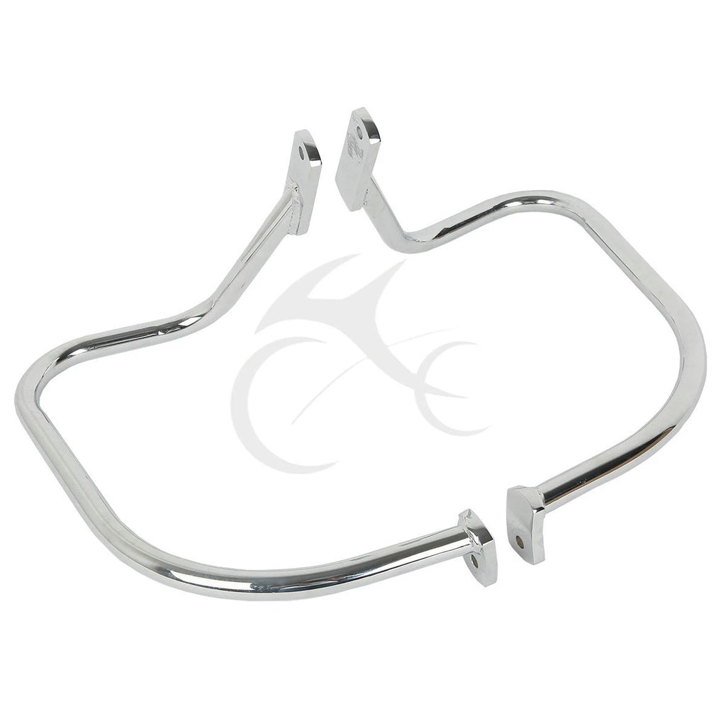Chrome Saddlebag Guard Rail Crash Bar for Harley Softail (2000–2017)