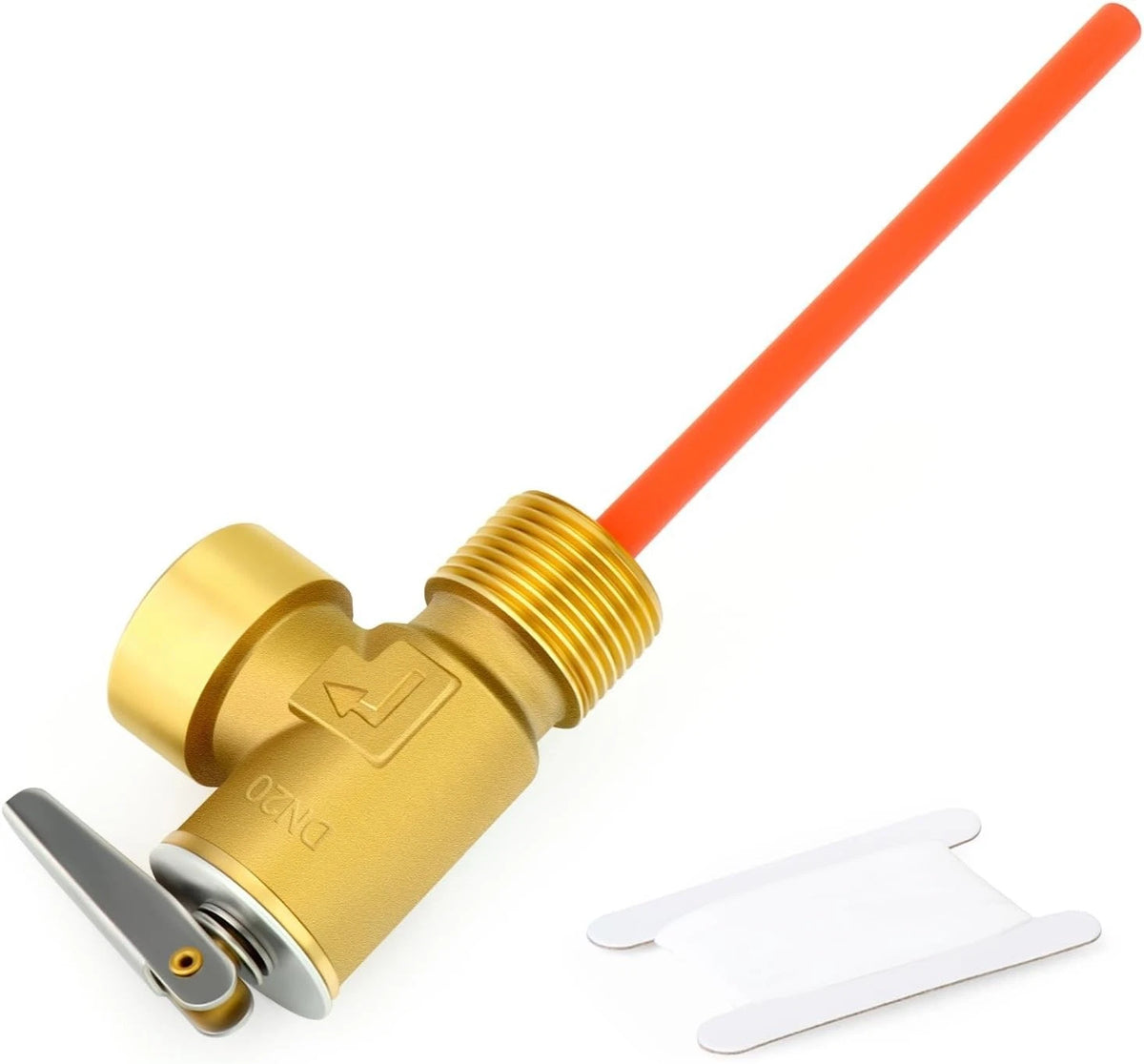 Water Heater Safety Valve for RV (Temperature Pressure Relief)