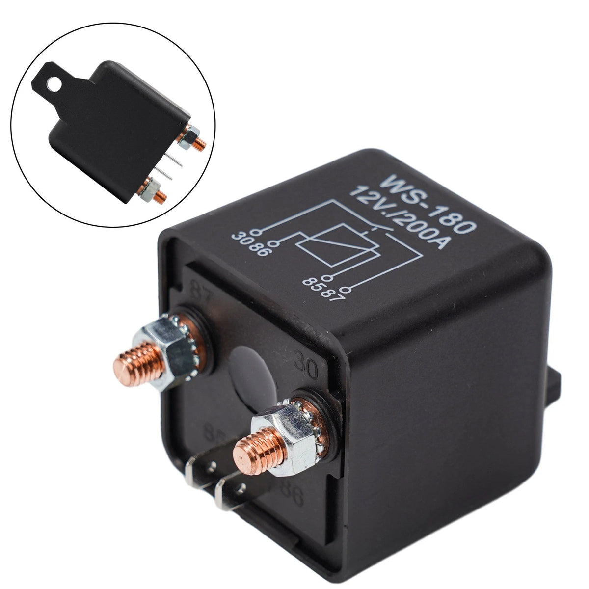 12V Isolator Relay for Car Dual Battery On/Off Over 200A