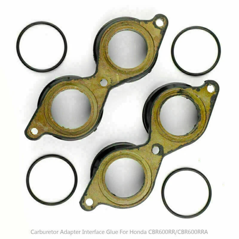 2X Carburetor Intake Manifold Boot for Honda CBR 600RR (2007–2017) T9
