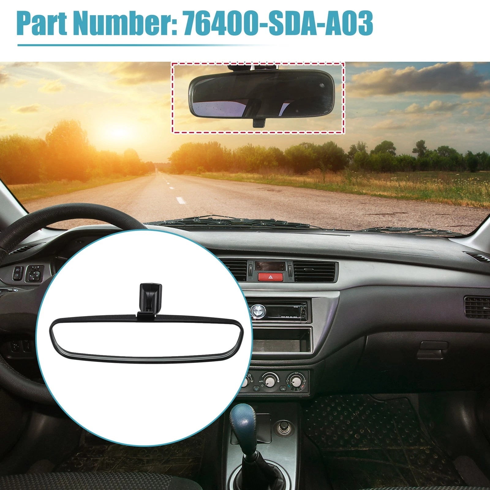 Rear View Mirror Replacement for Honda Accord (2018–2022)