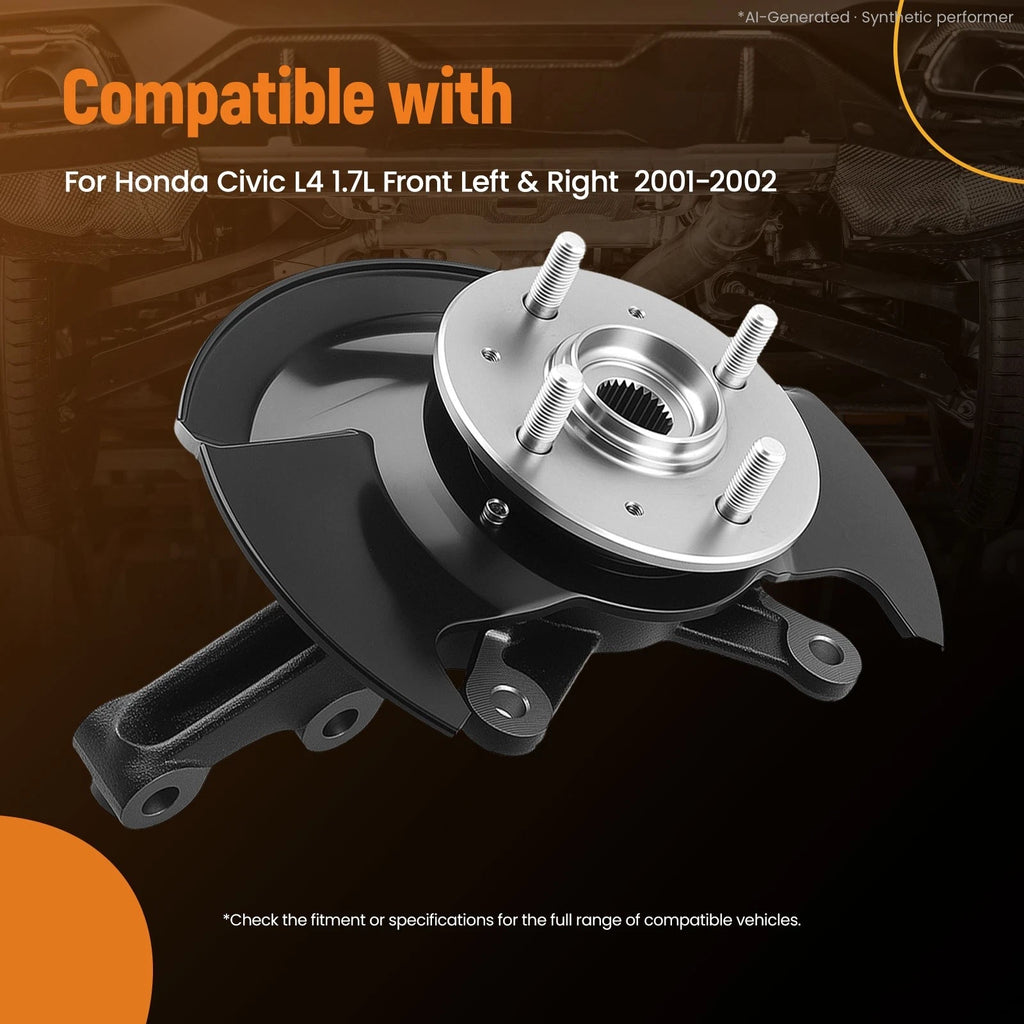 Front Steering Knuckle Wheel Hub Assembly for Honda Civic (2001–2002) 698478