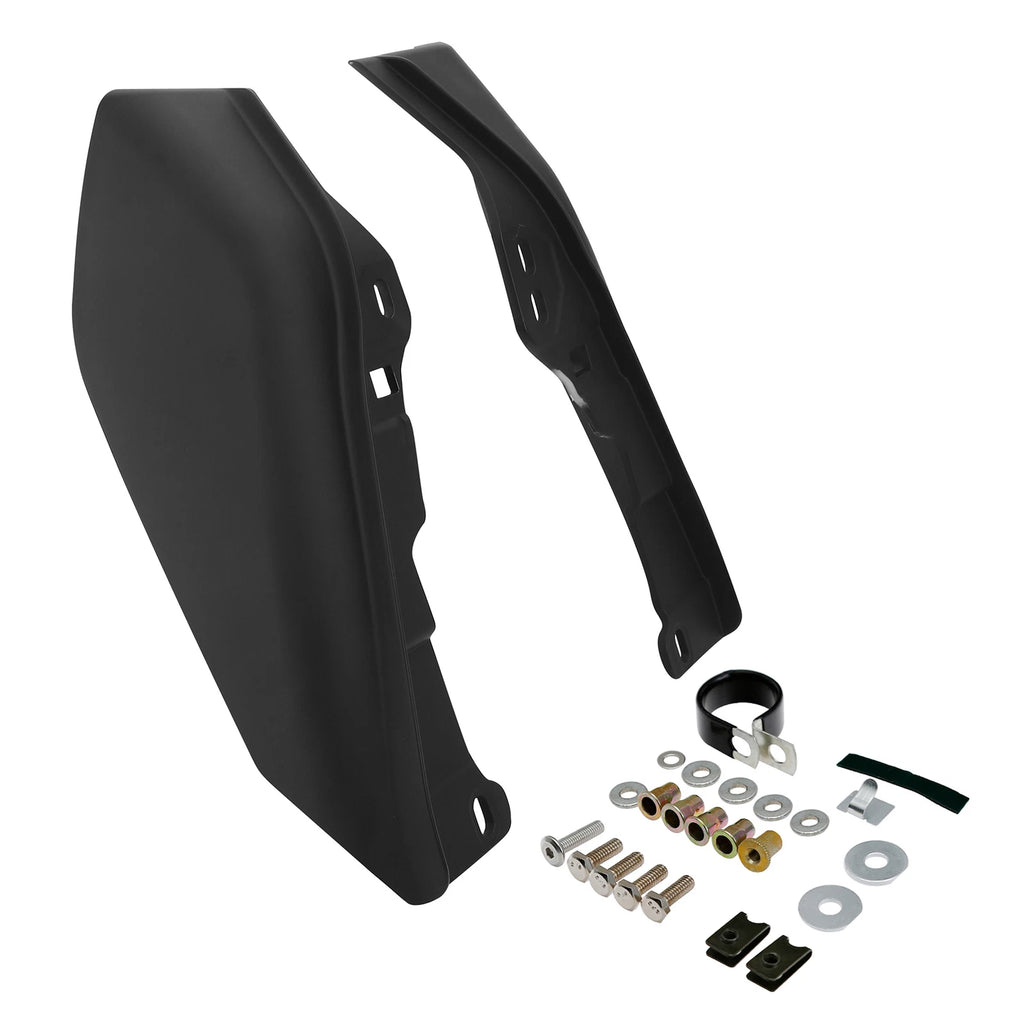 Black Mid-Frame Air Deflectors for Harley Electra Glide, Road King (2017–2023)