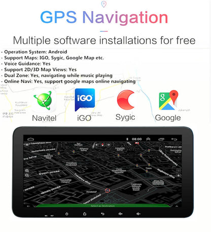 10.33'' Stereo Radio Navigation with Carplay for Lexus IS (2005–2012)
