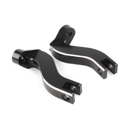 Passenger Rear Foot Pegs Mount for Harley Davidson Touring (1993–2016) Black