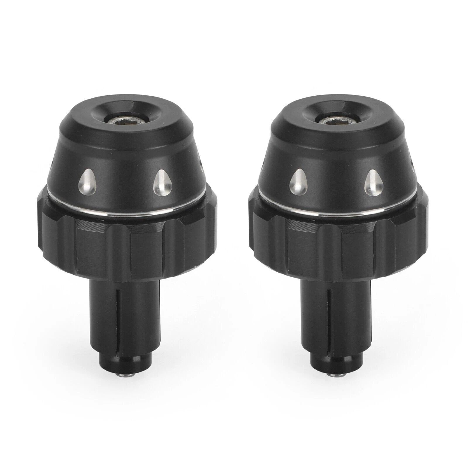 Bar End Weight Plugs for Universal Motorcycle 22mm 7/8" (CNC, Black)