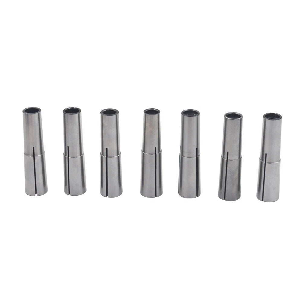 7 Pc Morse Taper Collet Set 2MT MT2 for Round Chuck (1/8 - 1/2)