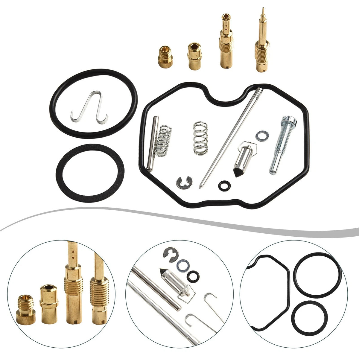 Carburetor Rebuild Set for Honda XR100R (2000–2003) - Brass & Rubber Components