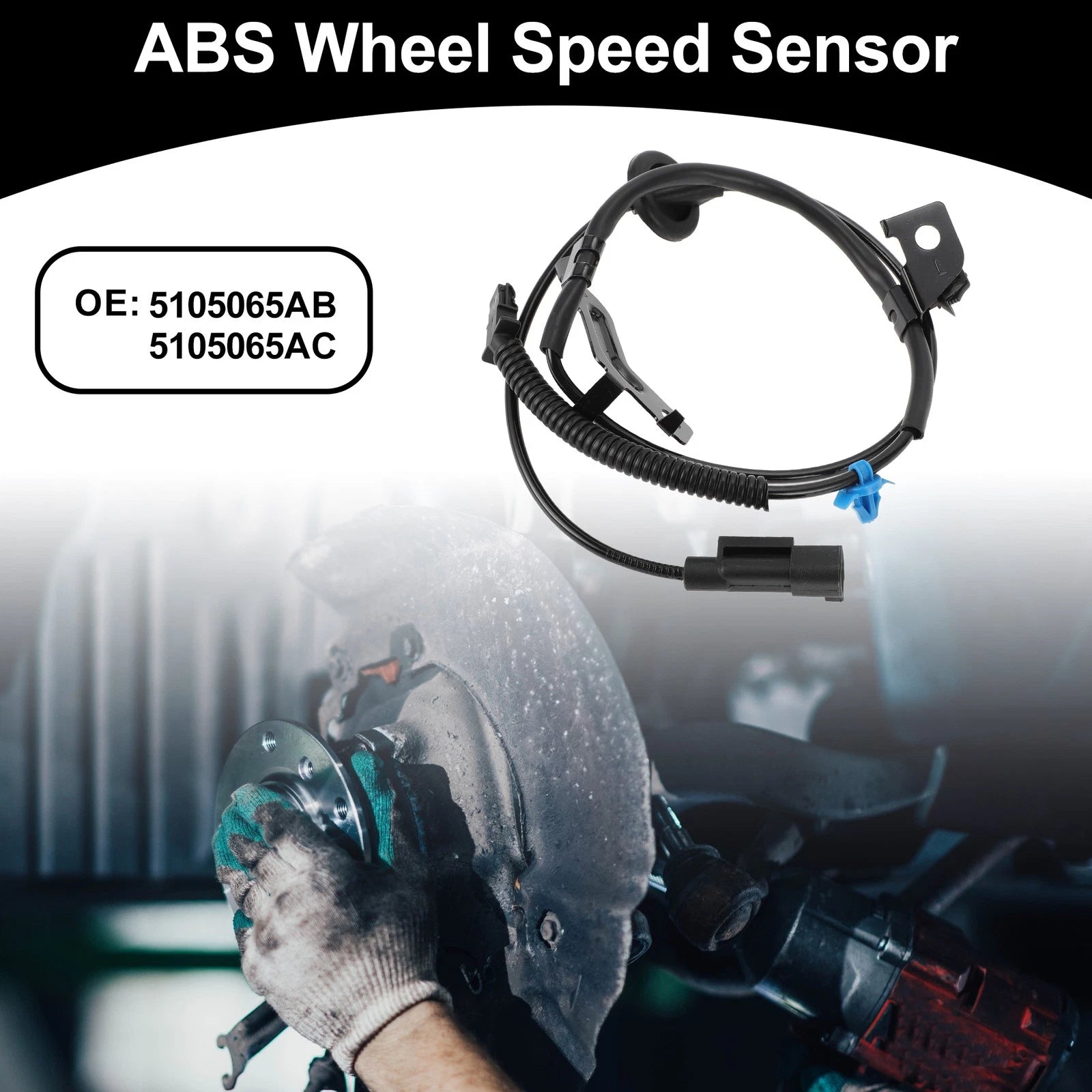 ABS Wheel Speed Sensor Kit Rear Left for Dodge Caliber (2007–2008)