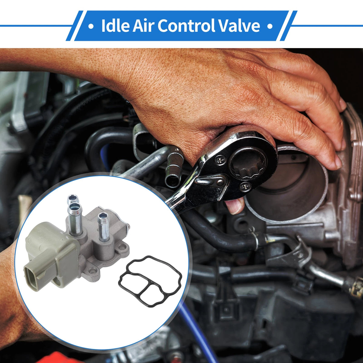 Idle Air Control Valve for Toyota Camry (1987–1991) Replacement IACV Motor