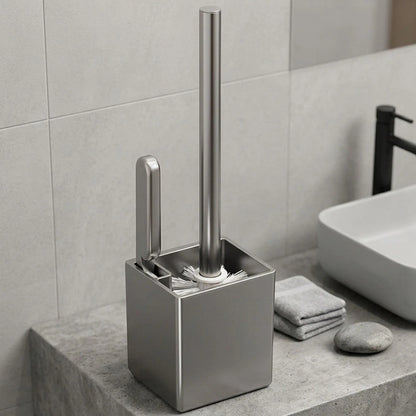 Wall Mounted Toilet Brush Holder for Bathroom Space Saving
