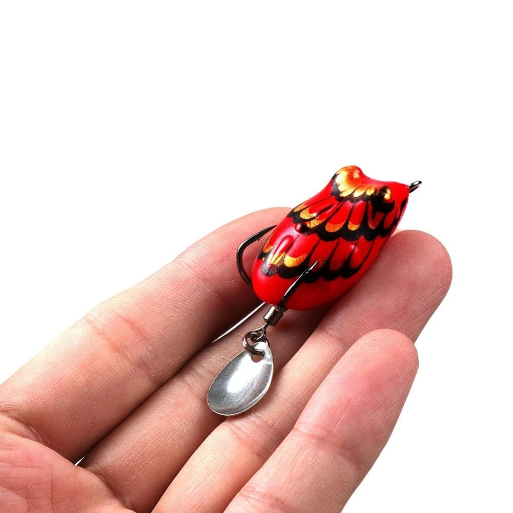 Topwater Frog Lure for Bass and Snakehead (4cm, 5g, Weedless, 7 Colors)