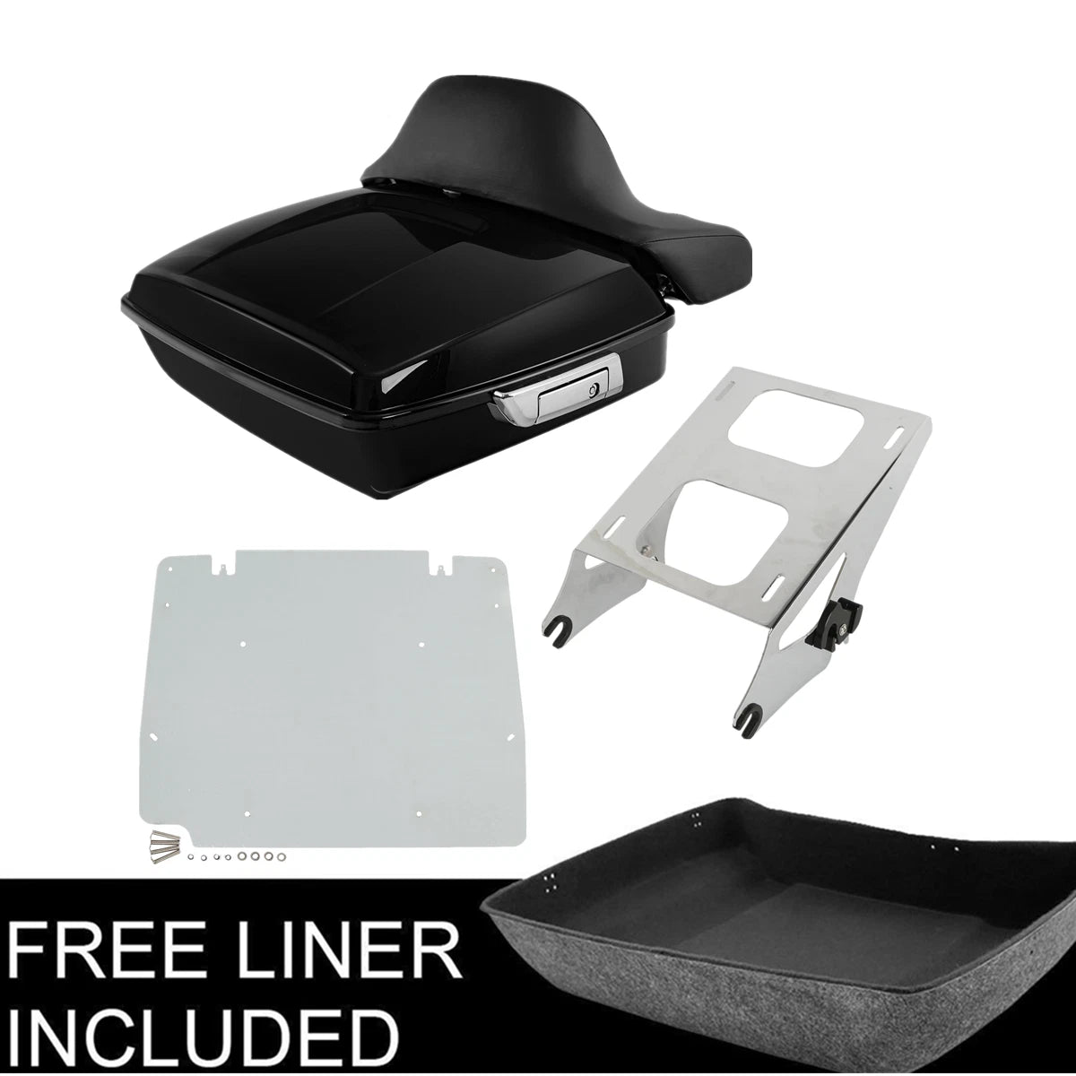 Trunk Pad Mount Rack Base Plate for Harley Electra Road Glide (2014–2026)