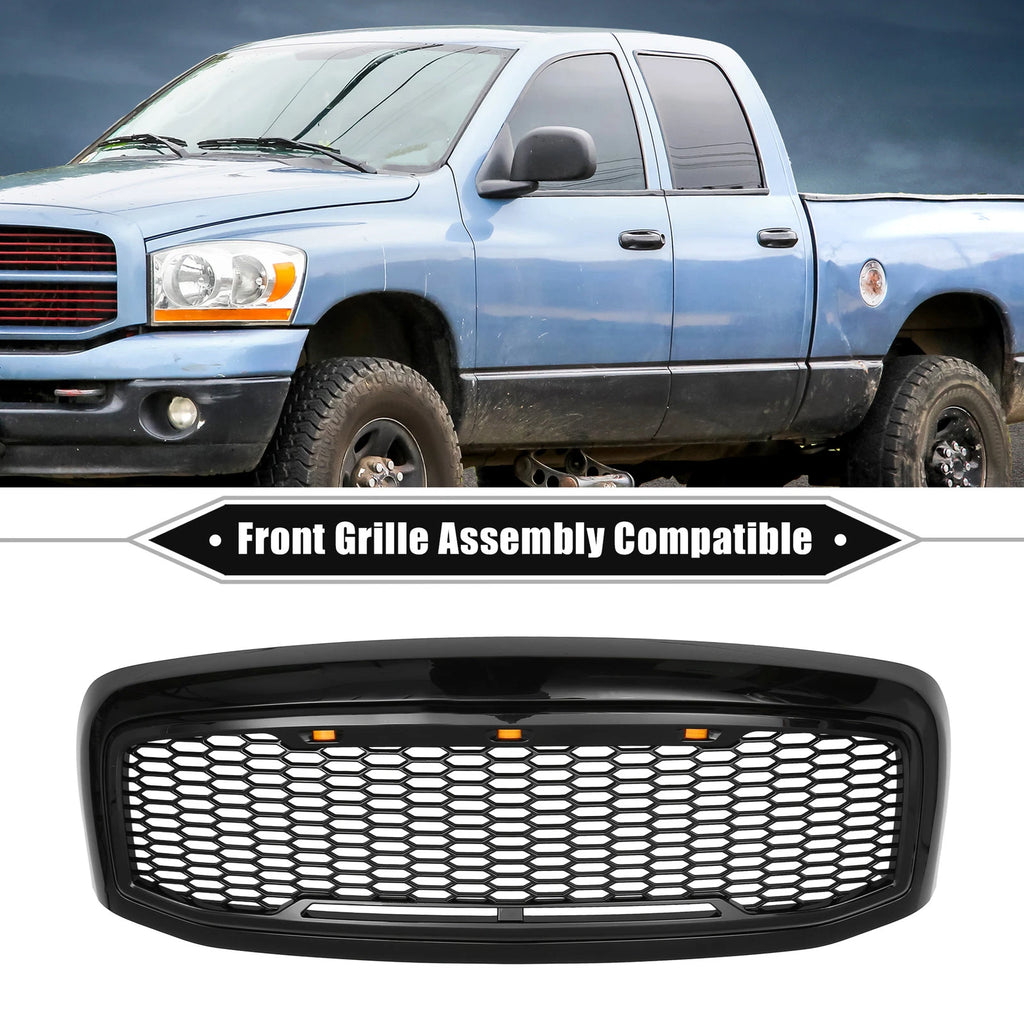 Front Grille Assembly with LED Lights for Dodge Ram 3500