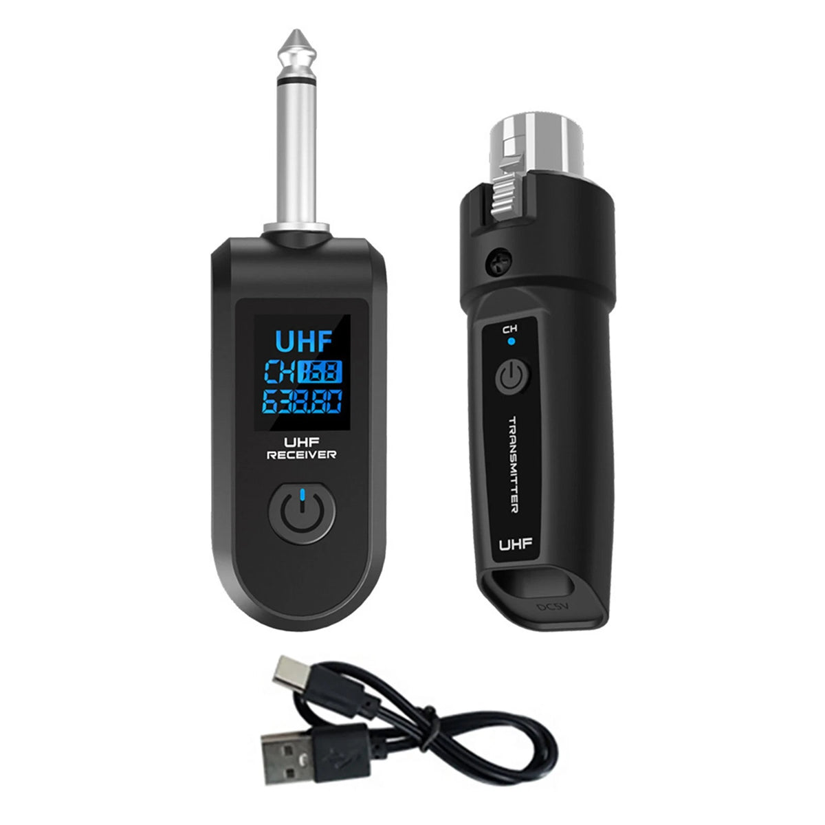 Wireless Audio Transmitter & Receiver XLR Adapter for (30-50m)
