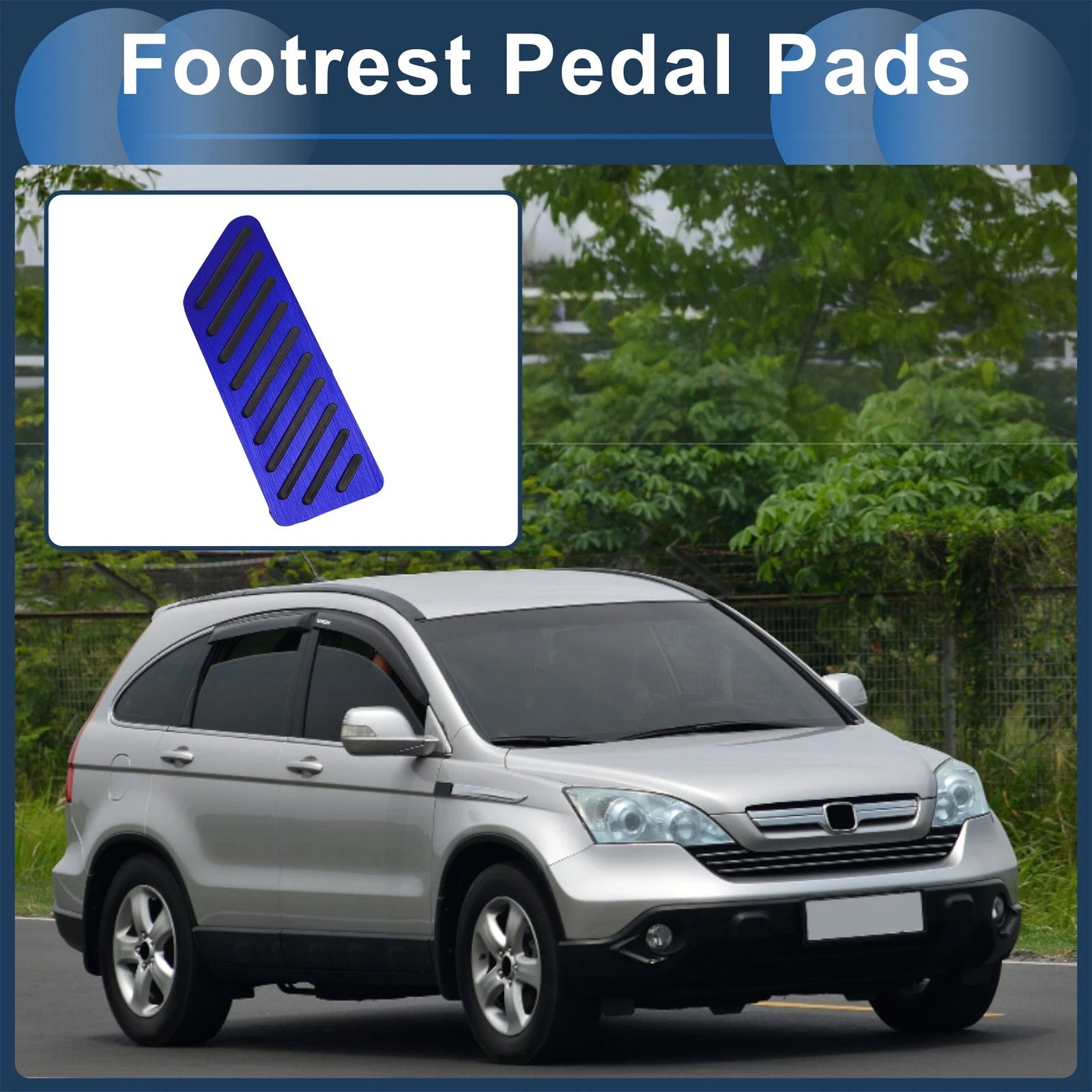 Footrest Pedal Pad Cover Dead Pedal for Honda CRV (2017–2024)