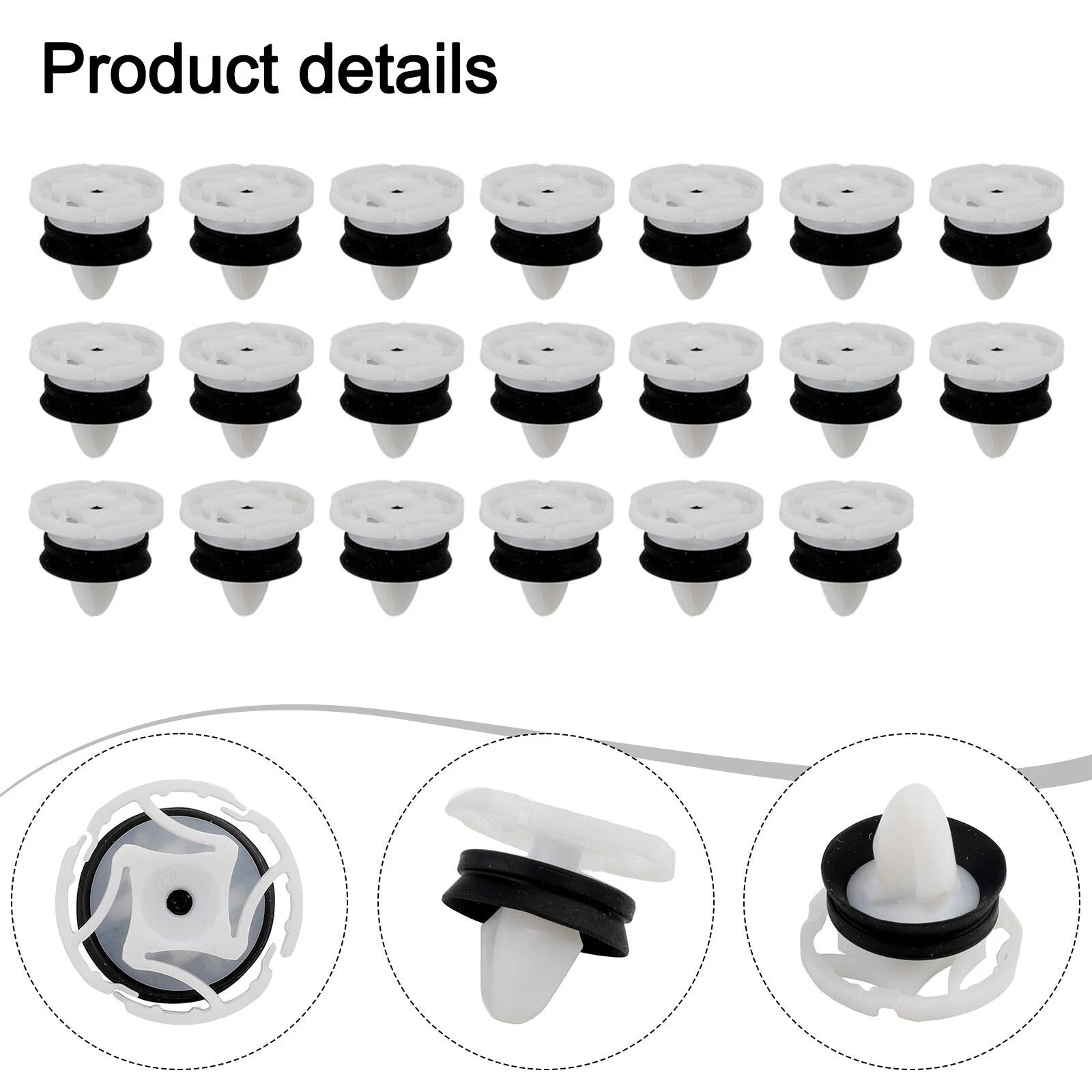 Set of 4 Door Interior Panel Trim Clips for
