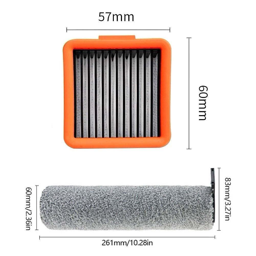 Roller Brush and HEPA Filter for Uwant D5 Pro V10