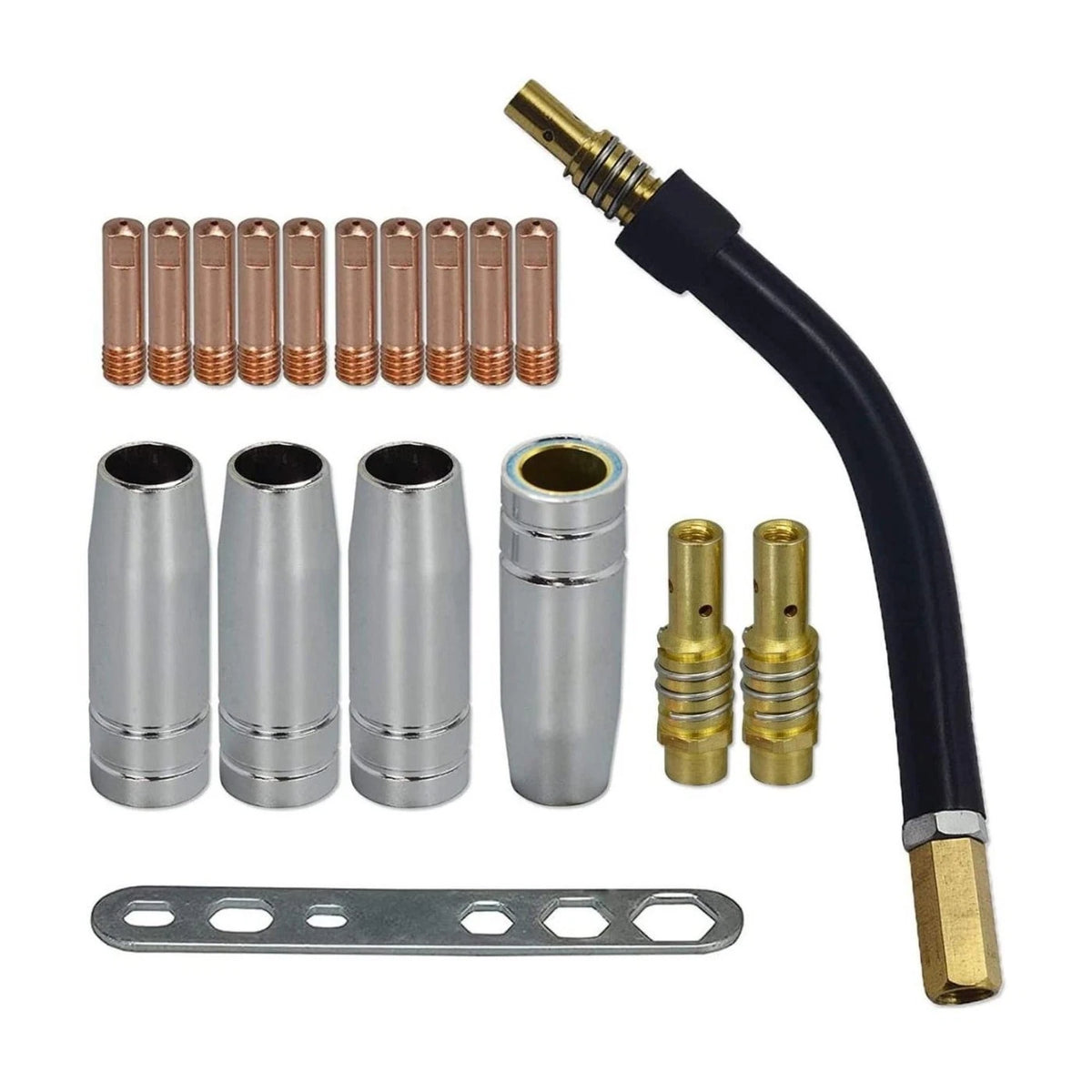 18PCS Contact Nozzle Set for Welding (0.035, 0.9mm, M6 Holder)