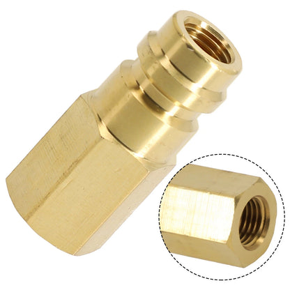 R134a Air Conditioning Coupling Adapter for SAE Connection (Brass)