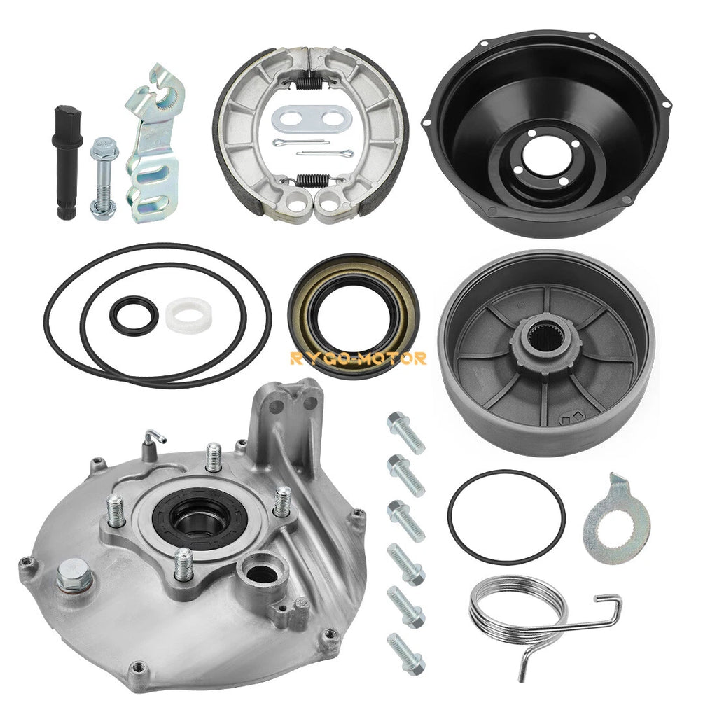 Rear Brake Drum Hub Plate Cover Shoes Seals for Honda TRX450FE/FM (1998–2004)