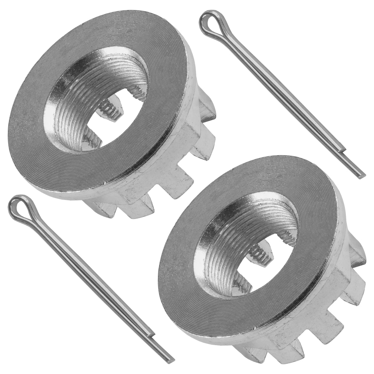 Front Axle Nuts with Pin Set of 2 for Honda TRX500FM Foreman 2016-2017