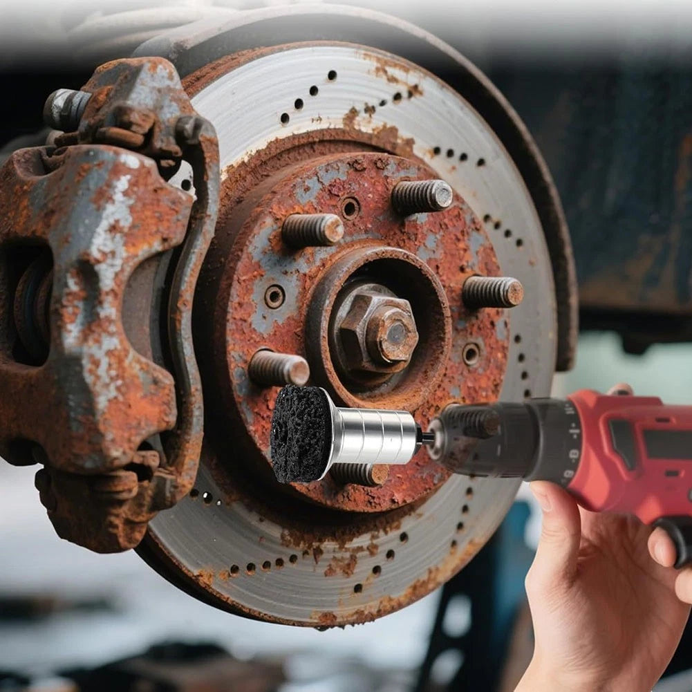 Wheel Hub Rust Removal Disc Set for 1/2 Inch Drill and Wrench