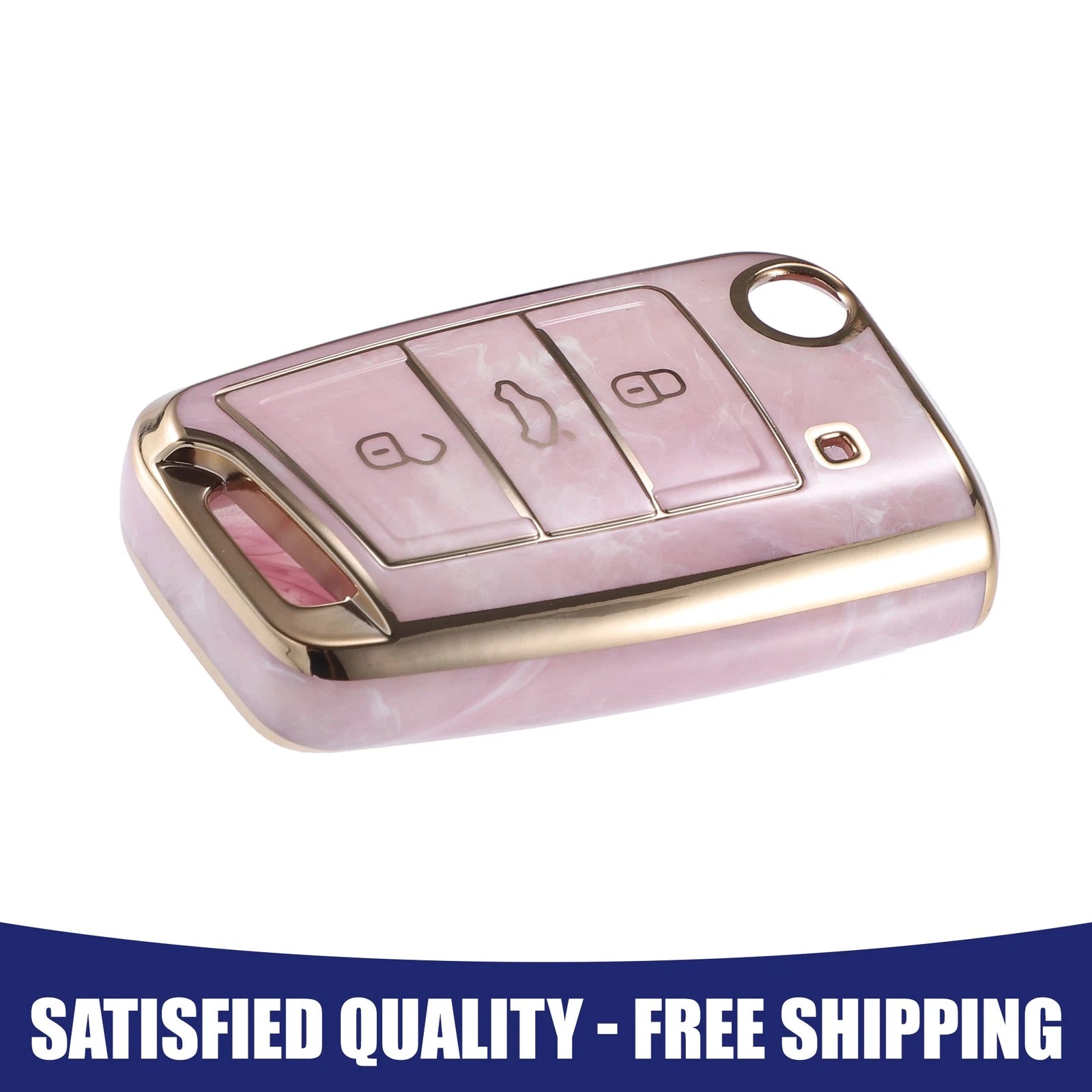 Car Remote Key Fob Case Cover Replacement for Volkswagen CC (2009–2017)