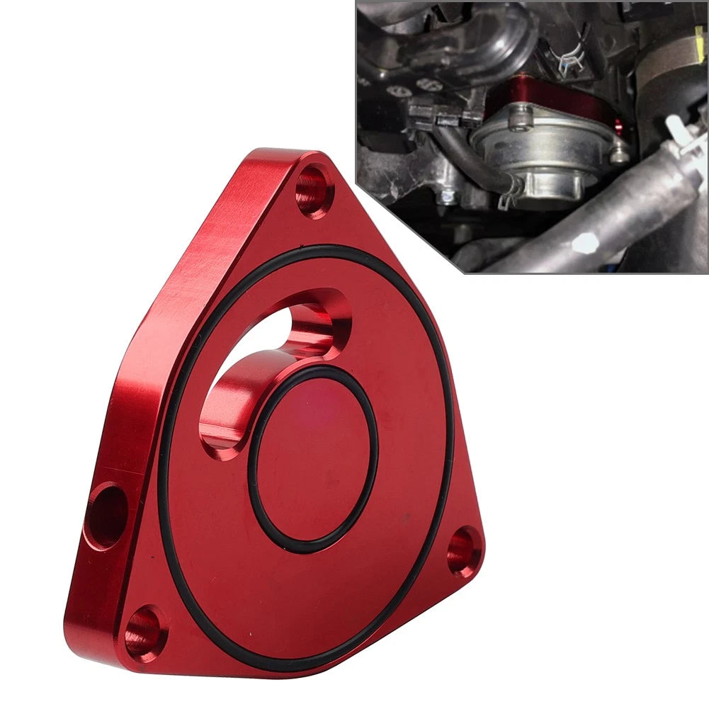 Turbo Drain Valve, BOV Plate Spacer for Honda Civic (2015–2021) Red