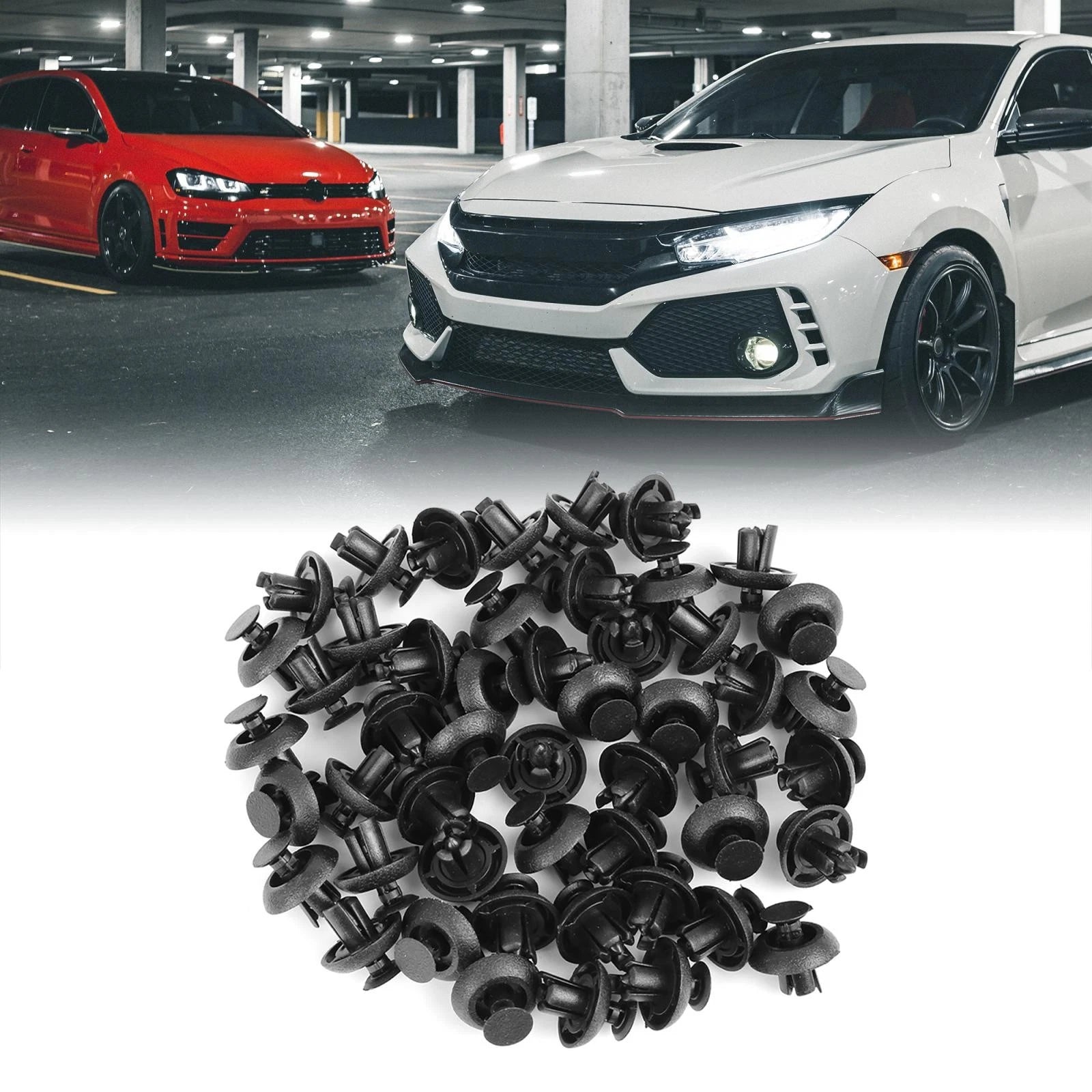 Engine Cover Grille Bumper Push Retainer Clips 50pc for Toyota (1990–2023)