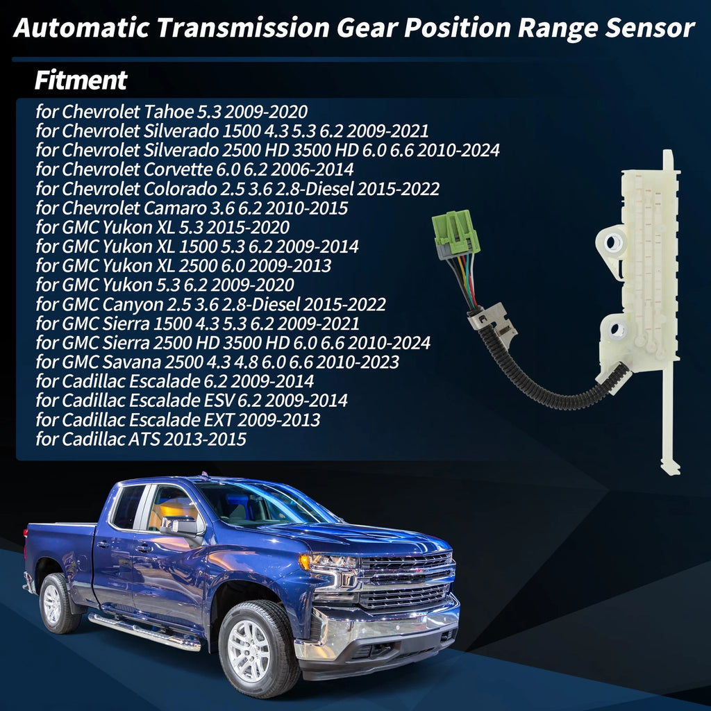 Transmission Shift Shaft Position Switch for GMC Sierra 1500 (2009–2021)