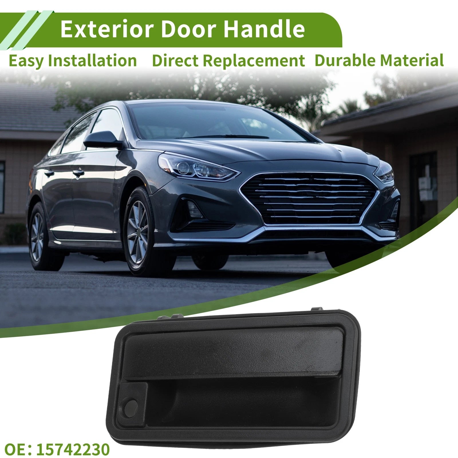 Exterior Door Handle Front Right Replacement for Chevrolet GMC Cadillac (2000–2013)