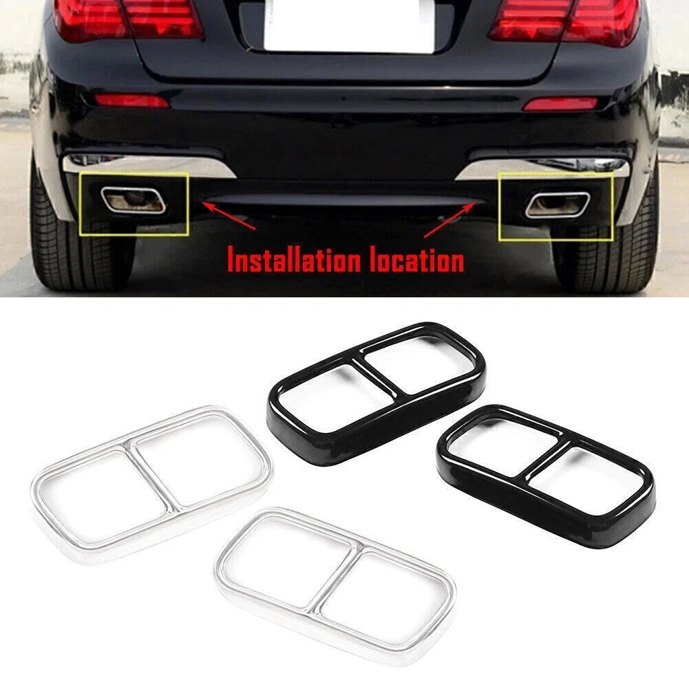Exhaust Pipe Output Cover Trim for BMW F01 7 Series (2009–2014)