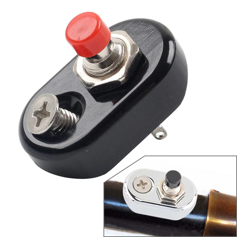 Mini Retro Vintage Motorcycle Push Button Switch For Harley 7/8" 1" Handlebar