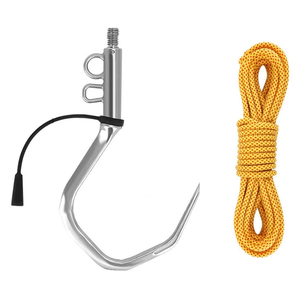 Stainless Steel Flying Gaff with Rope for Boat Use