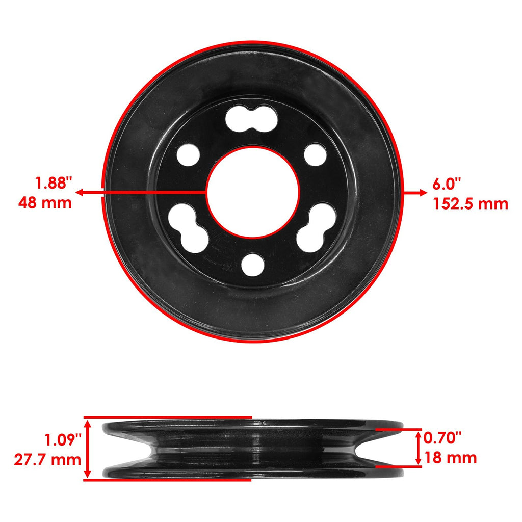 Deck Spindle Pulley Replacement for Toro Z400 Z441 Z449 Z450 (2008–2010)
