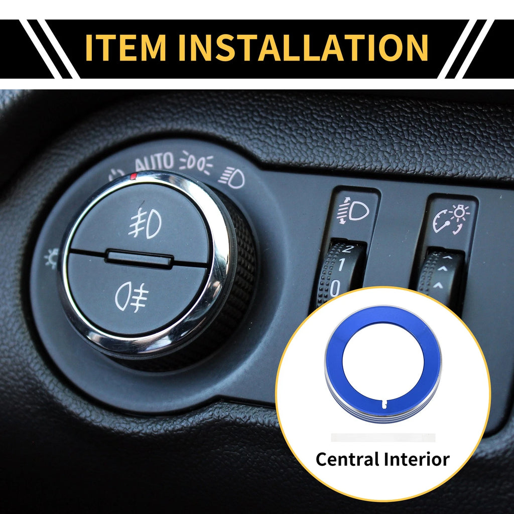 Headlight Control Switch Knob Cover Ring Replacement for Ford F-150 (2016–2021)