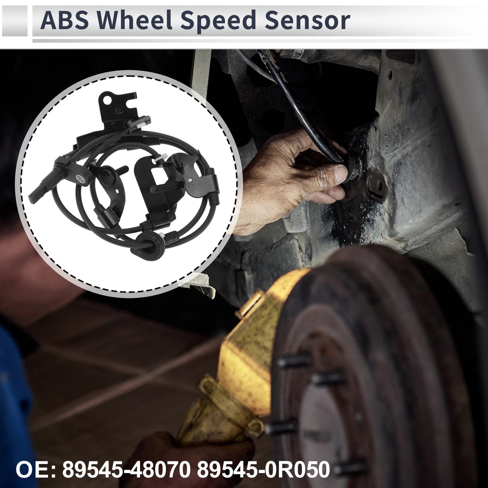ABS Wheel Speed Sensor Rear Right Replacement for Toyota RAV4 (2014–2018)