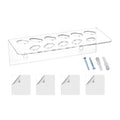 Acrylic Wall Mount Scissor Holder for Barber Tool Storage (11 Slots)
